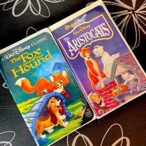 RARE VHS Fox and the Hound and The Aristocats